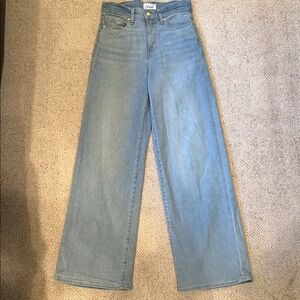 Frame Denim Light Blue Wide Leg Jeans